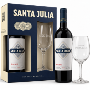 Santa Julia Malbec + Taça de Cristal